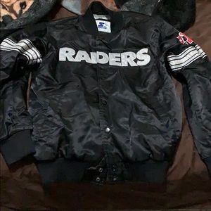 Raiders starter jacket size medium